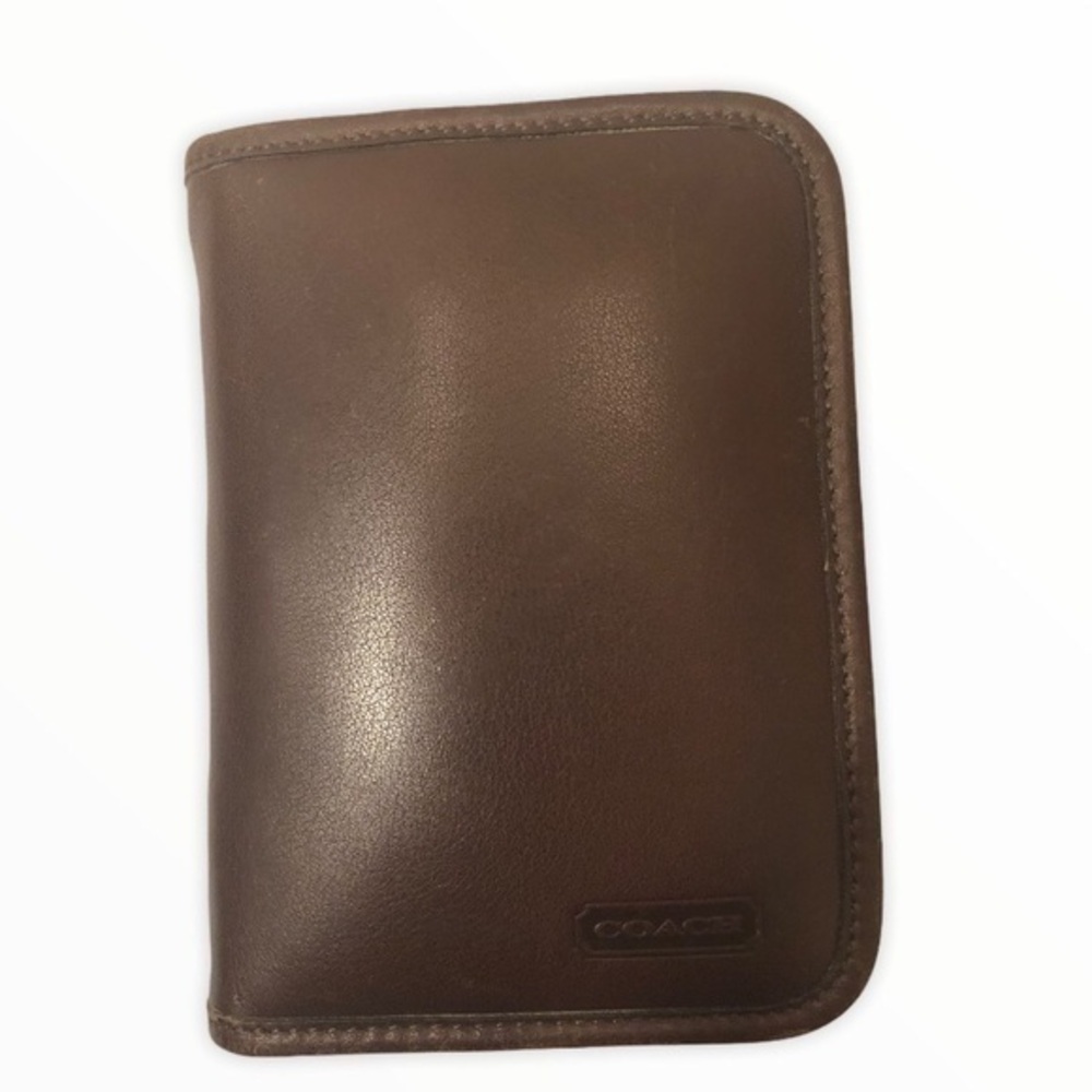 Coach vintage brown leather small accessories case